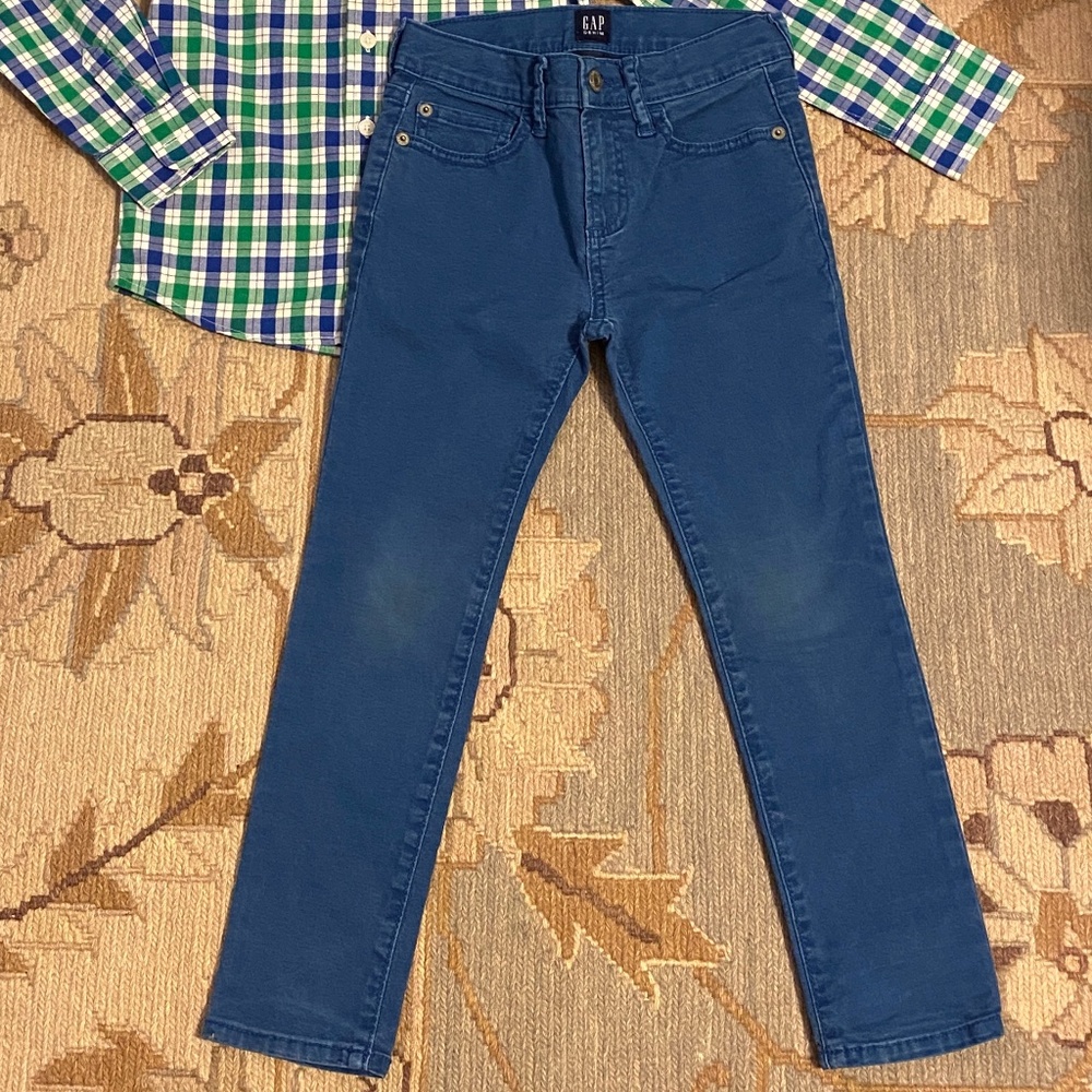 GAP Boys 6-7 (Small) Blue Stretch Skinny Jeans